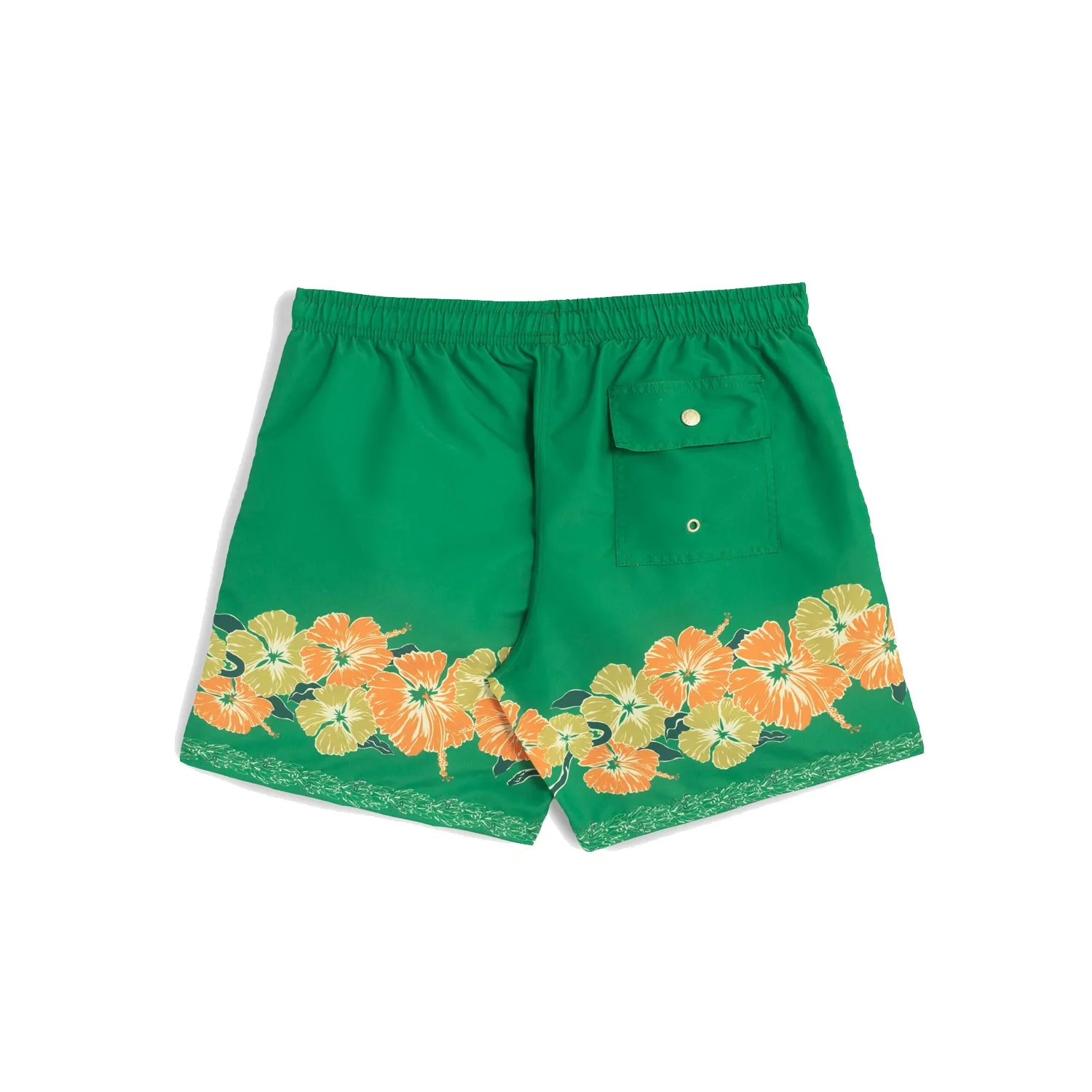 Moss Ornate Bloom Swim Trunk  - Green - Image 3