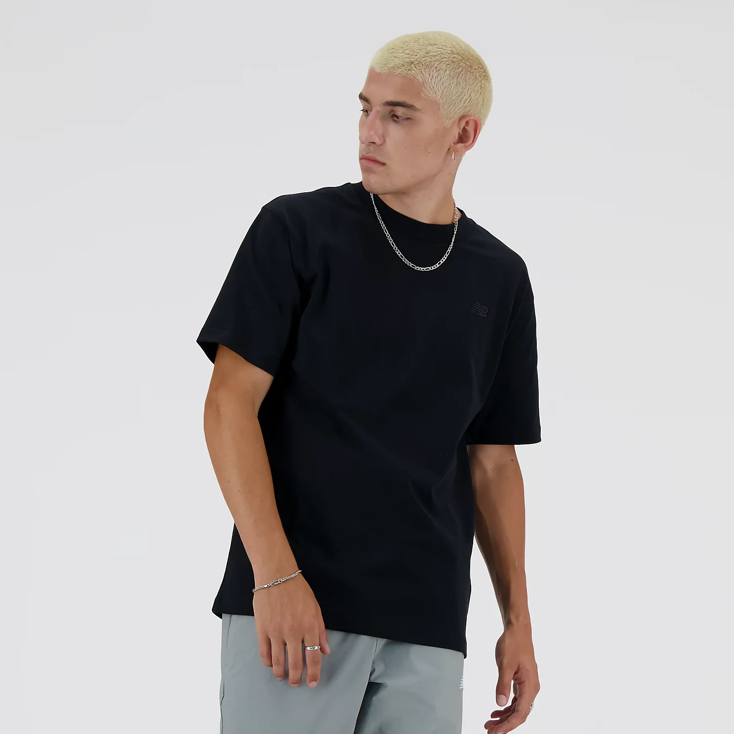 Athletics Cotton T-Shirt-Black - Image 3