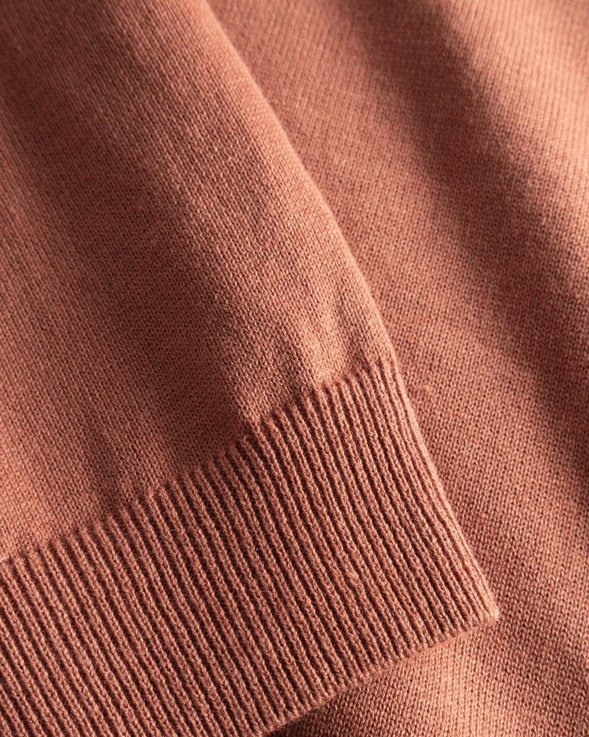 Leif Cotton Linen Polo - Red Clay - Image 3