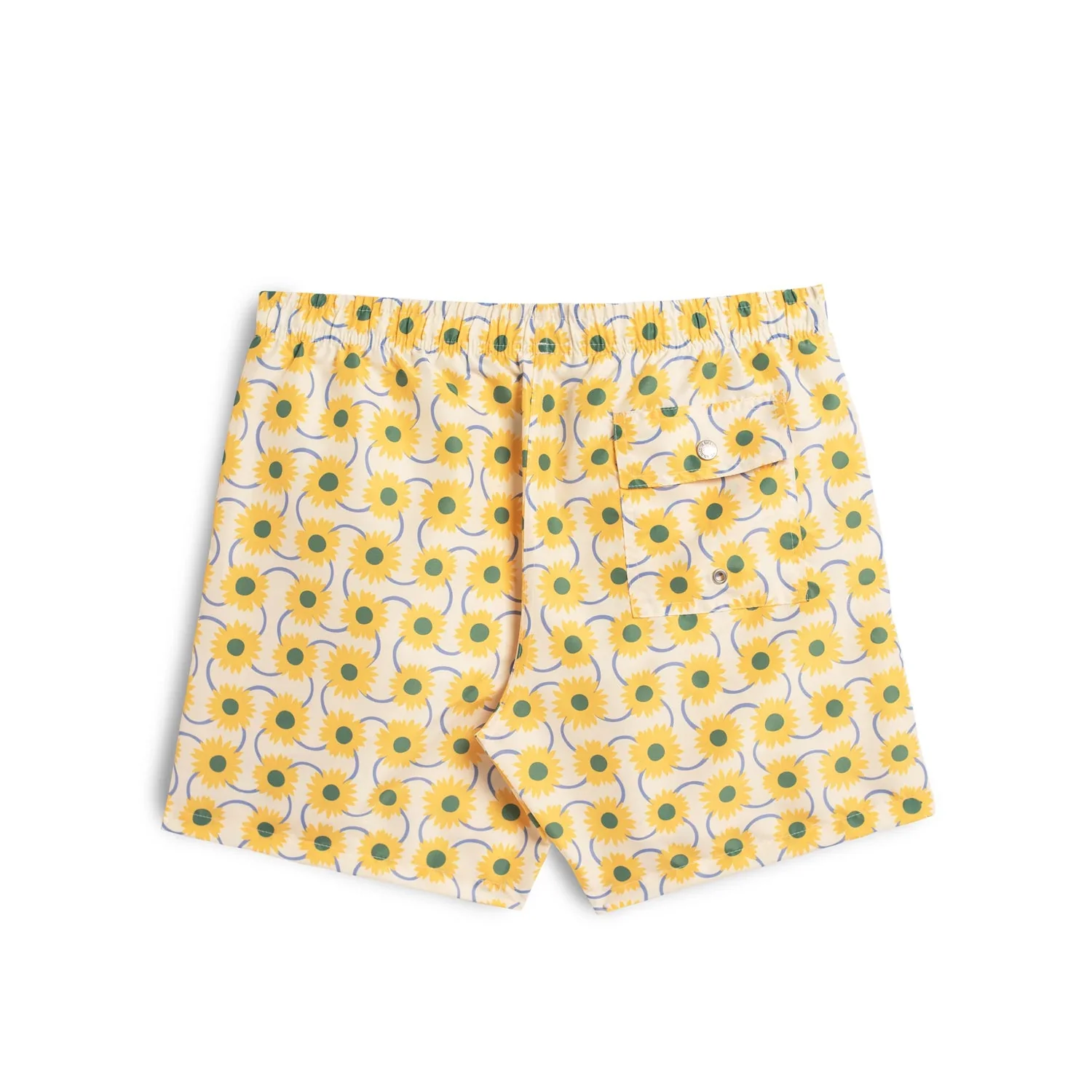 Radial Flower Swim Trunks - Yellow - Image 3